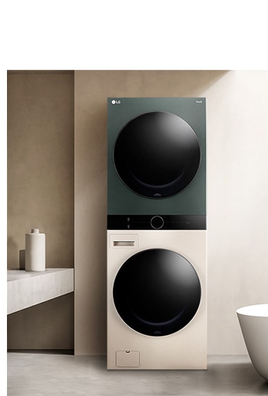 Présentation du vert du dessous de la LG WashTower? Compact.