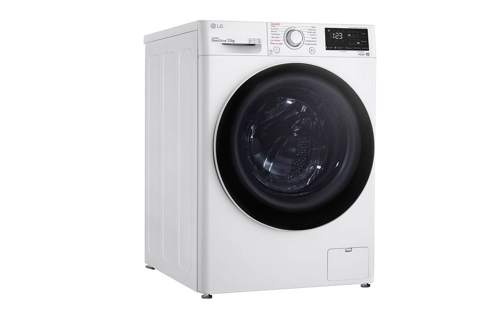 LG Lave-linge 12 kg - 81L | Moteur AI Direct Drive? garanti 10 ans | Steam?, LG F24V30WHS
