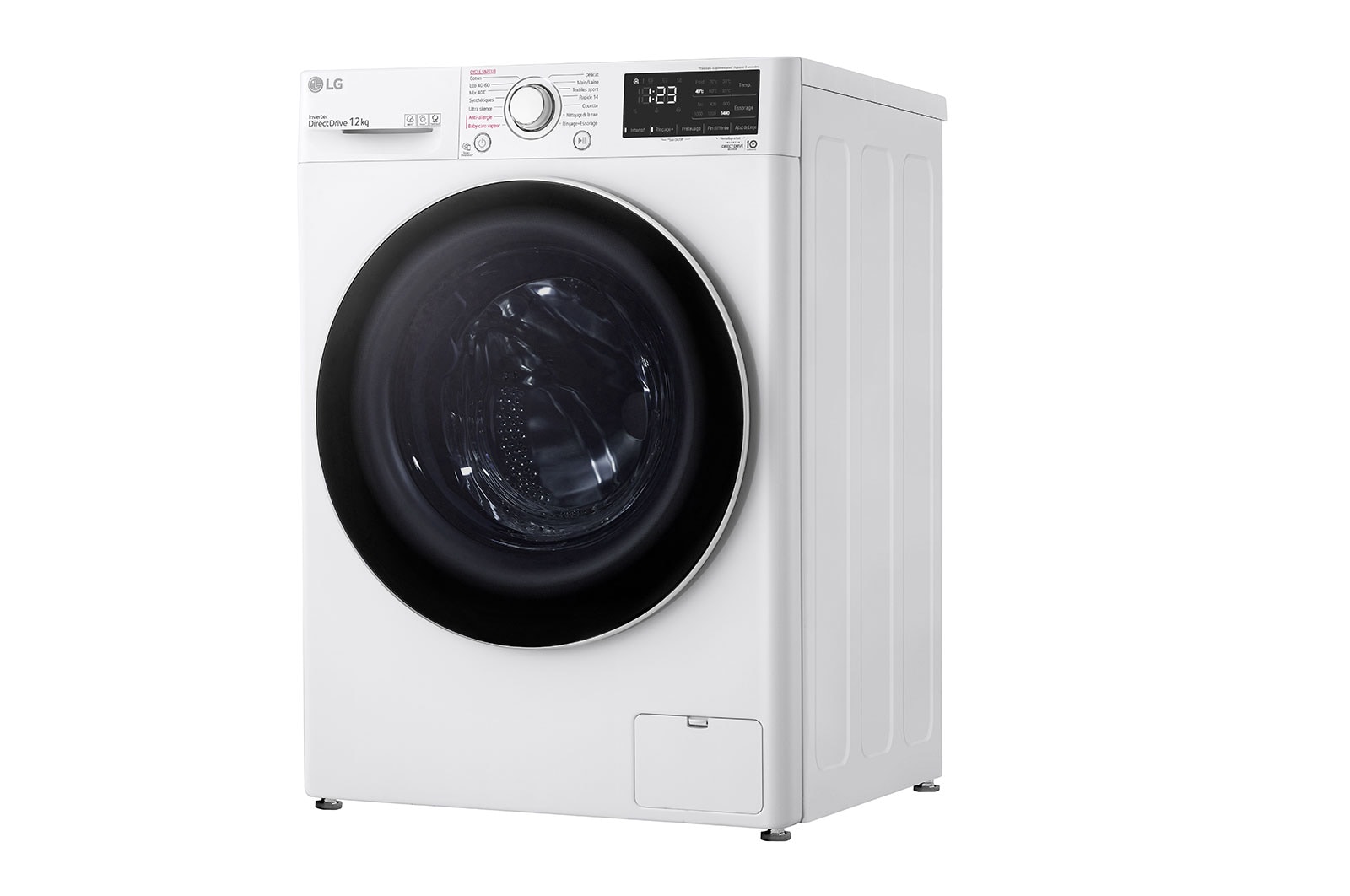 LG Lave-linge 12 kg - 81L | Moteur AI Direct Drive? garanti 10 ans | Steam?, LG F24V30WHS