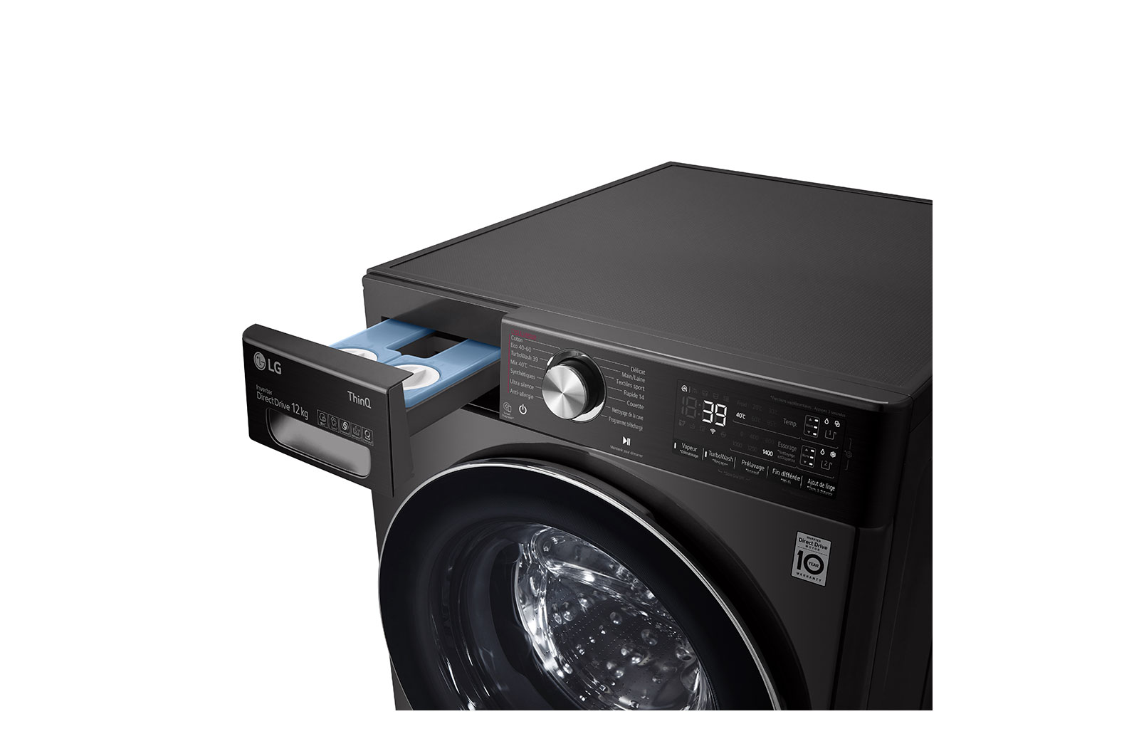 LG Lave-linge 12 kg - 81L | AI Direct Drive? | Dosage automatique | Moteur Direct Drive? garanti 10 ans, LG F24V92BSTA