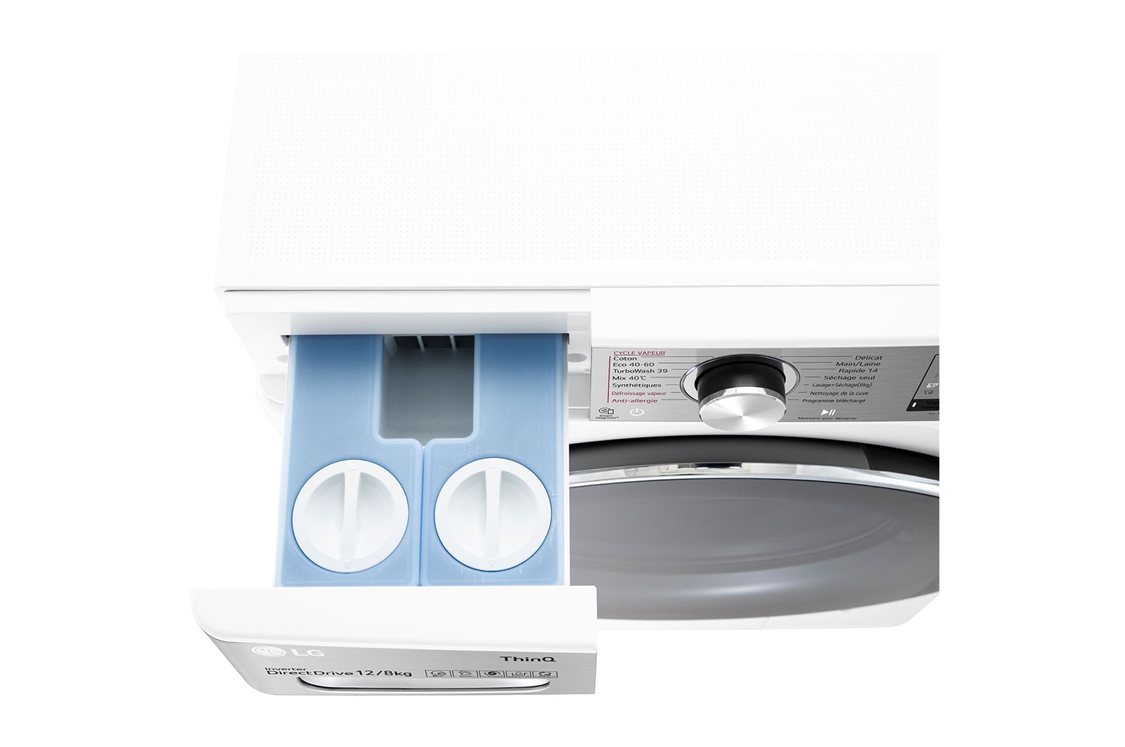 LG Lavante-séchante 12/8kg kg - 81L | AI Direct Drive? | Dosage automatique | Moteur Direct Drive? garanti 10 ans, LG F284V92WSTA