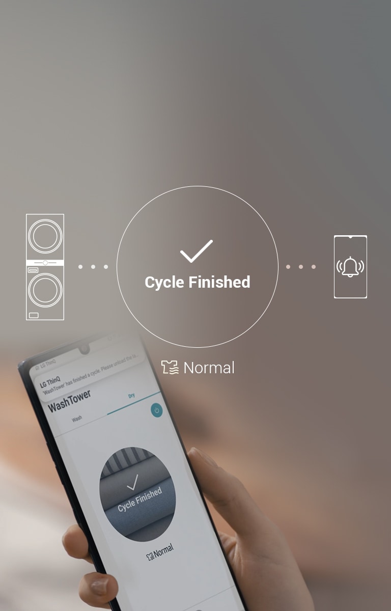 Notifications intelligentes avec l'application ThinQ