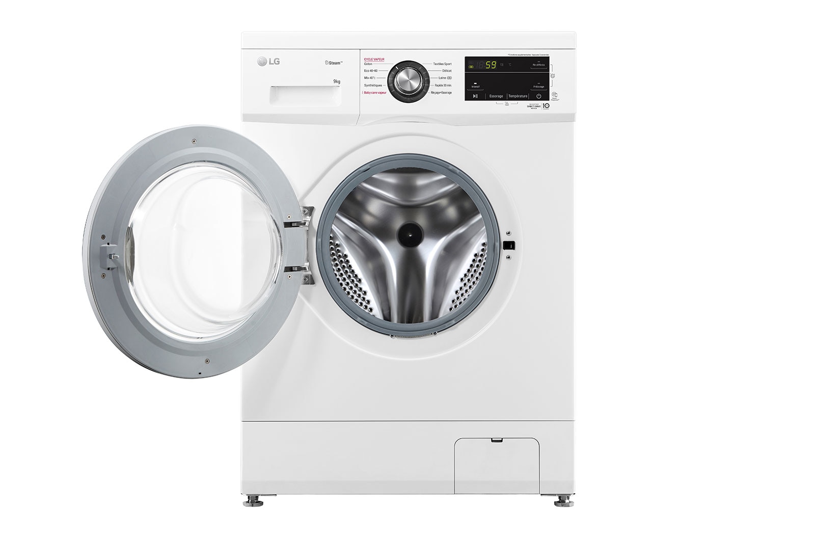 LG Lave-linge 9 kg | Moteur Direct Drive? garanti 10 ans | Top amovible, LG F94M22WHS