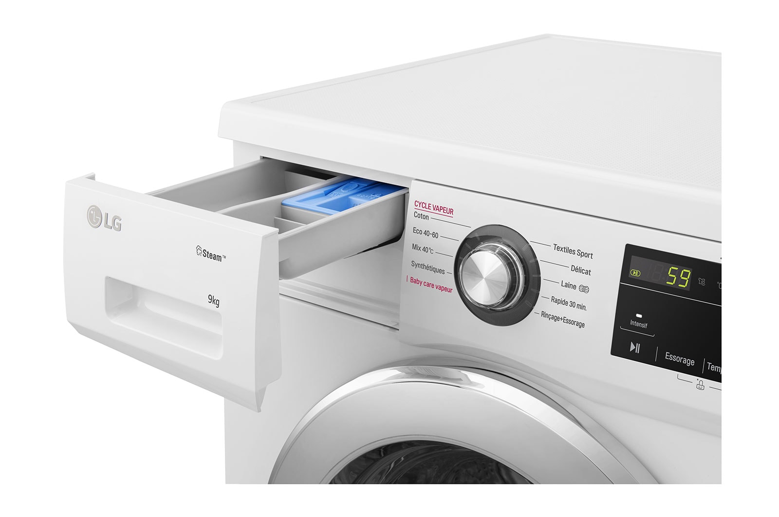 LG Lave-linge 9 kg | Moteur Direct Drive? garanti 10 ans | Top amovible, LG F94M22WHS
