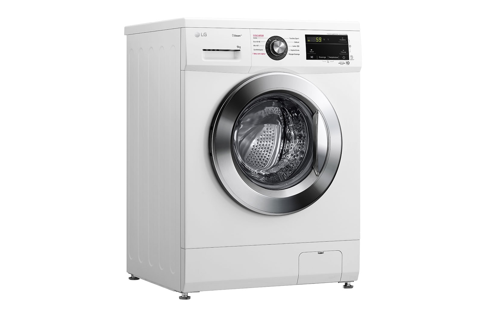 LG Lave-linge 9 kg | Moteur Direct Drive? garanti 10 ans | Top amovible, LG F94M22WHS