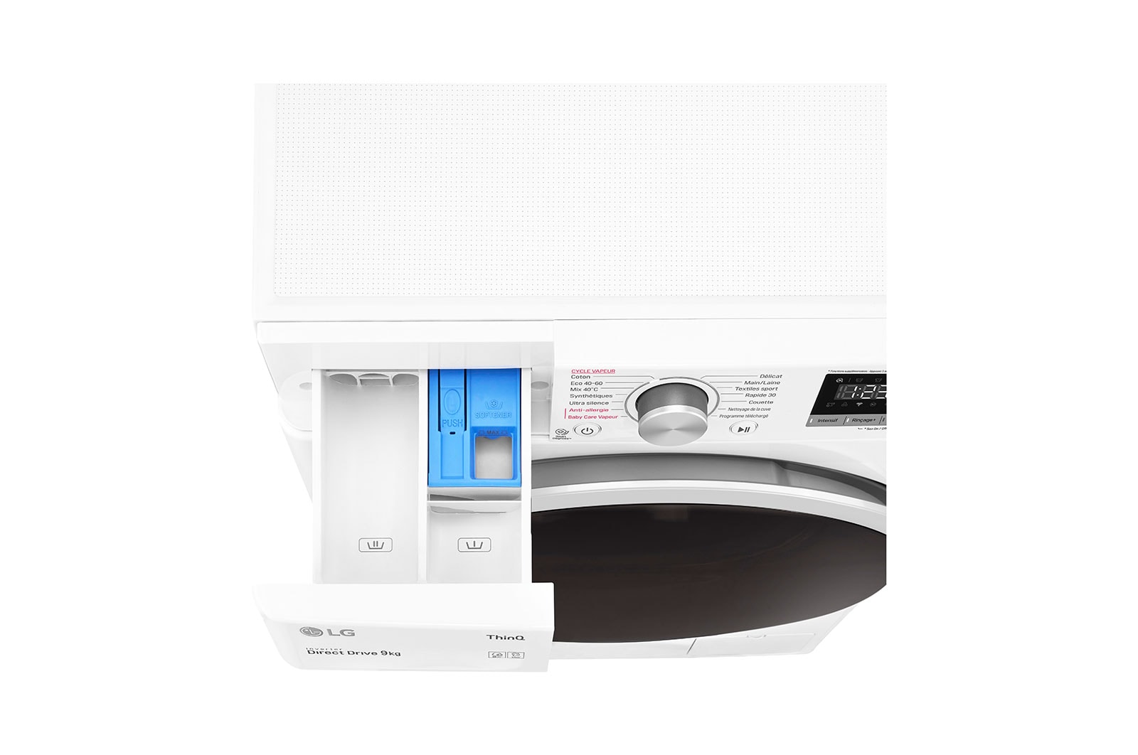 LG Lave-linge 9 KG - 59L | AI Direct Drive? | Moteur Direct Drive? garanti 10 ans |  6 Motion? | Steam? | 52/75dB | D, LG F94N4TWHS