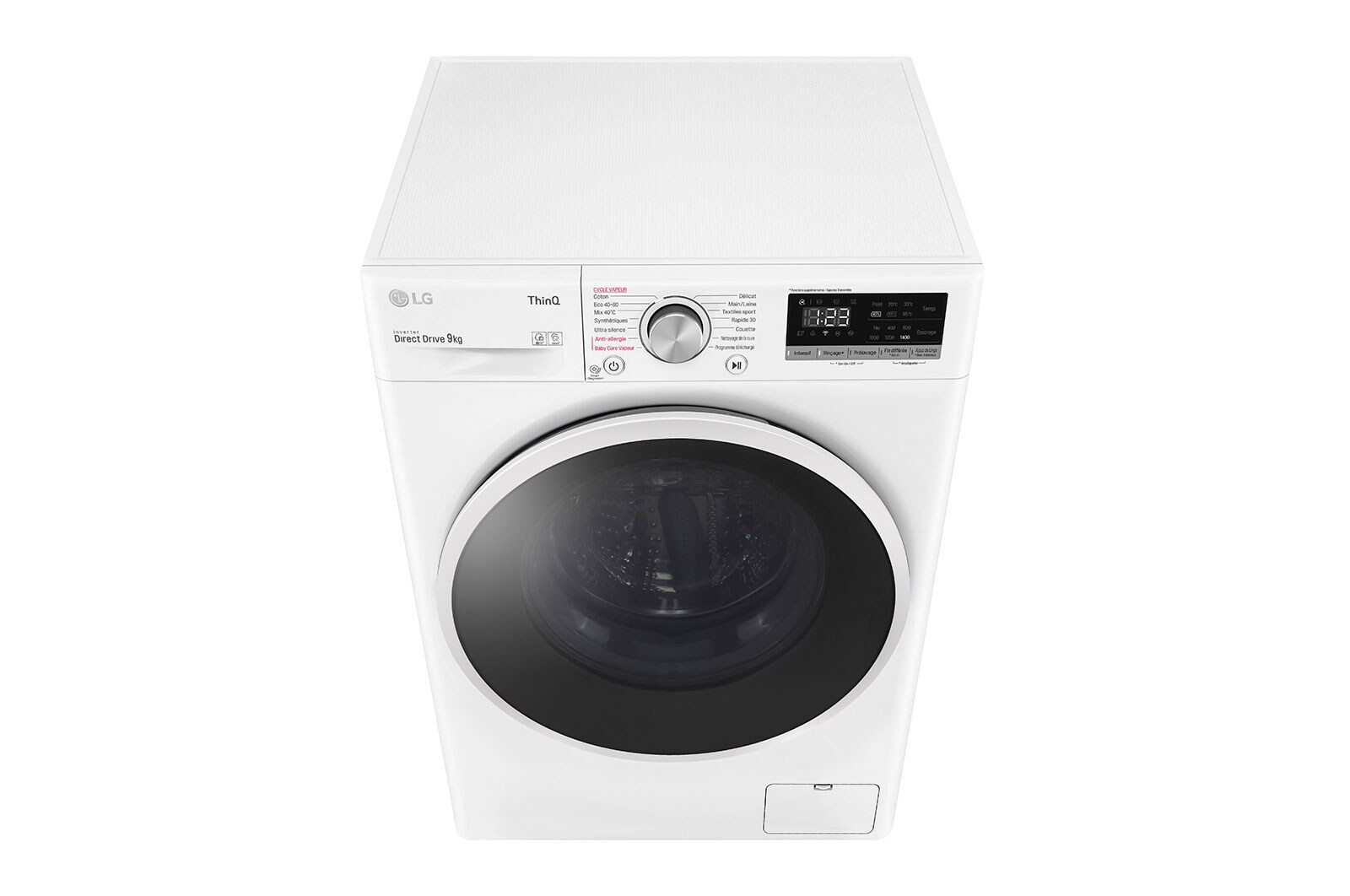LG Lave-linge 9 KG - 59L | AI Direct Drive? | Moteur Direct Drive? garanti 10 ans |  6 Motion? | Steam? | 52/75dB | D, LG F94N4TWHS