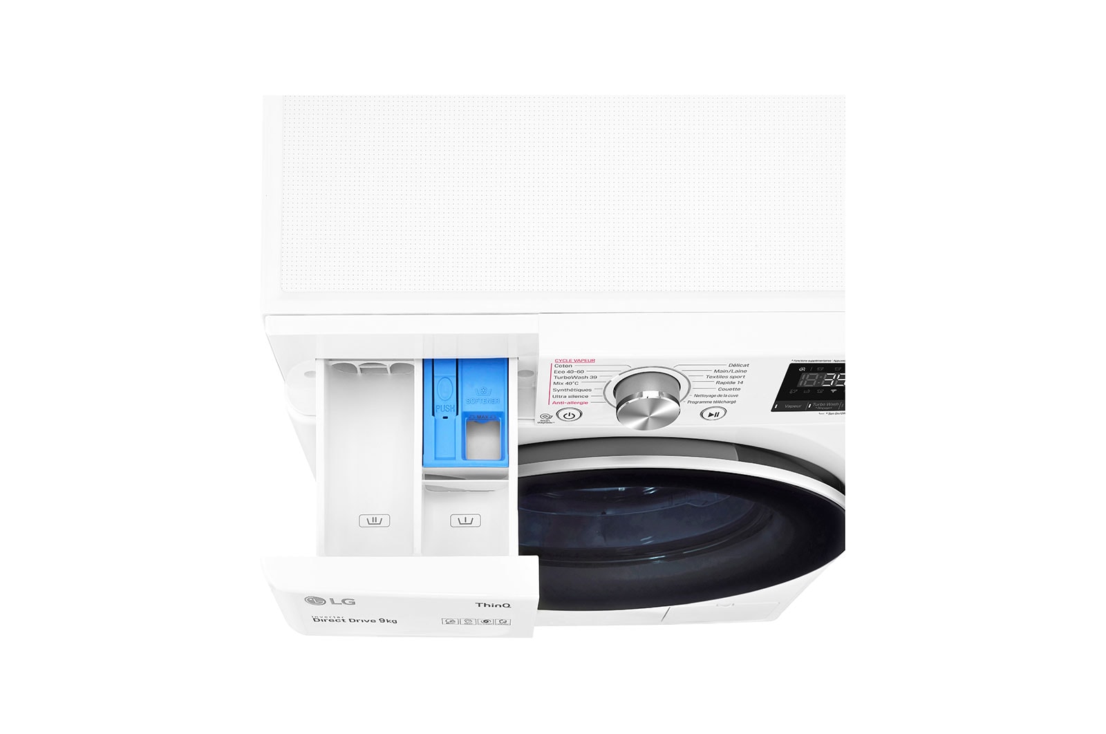 LG F94V71WHST Vue du desssus