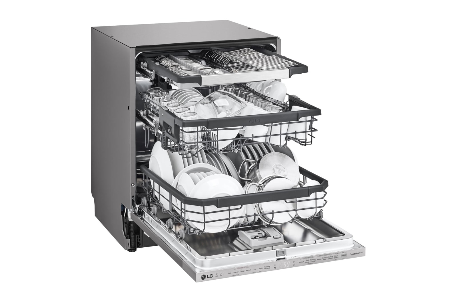LG Lave-vaisselle encastré LG QuadWash avec TrueSteam, LG DB325TXS