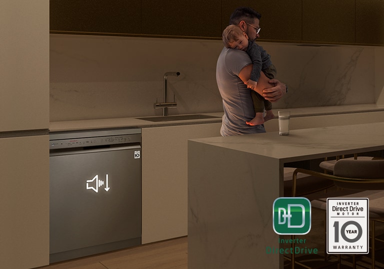 Con?u avec moins de pièces mobiles, le lave-vaisselle offre une performance silencieuse