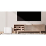 LG éclair QP5W | Barre de son compacte | système 3.1.2 | 320W | Hi-Res Audio | Dolby Atmos | DTS:X | Meridian | Blanc, LG QP5W