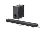 LG Barre de son 3.1.3 | 480W | DTS:X | Dolby Atmos | Bluetooth | ARC | Hi-Res | IMAX enhanced, LG S80QY