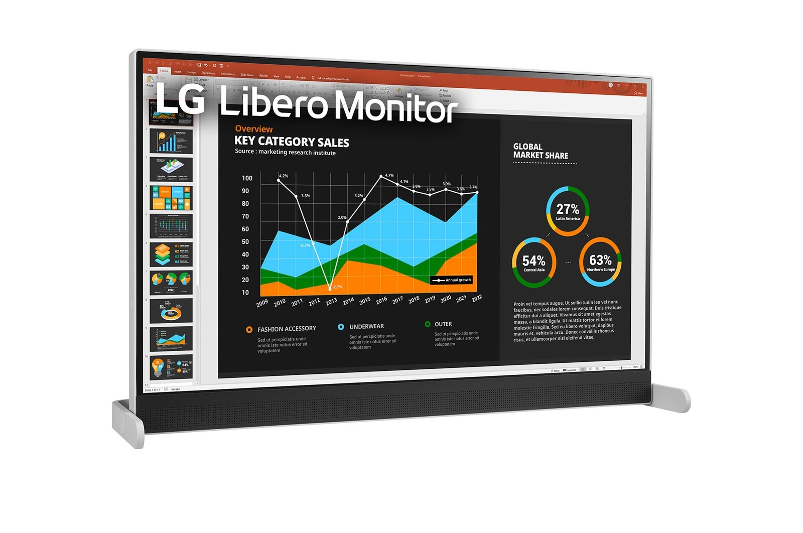 LG 27" (68.5 cm) | écran IPS format 16:9e | Résolution QHD 2560 x 1440 | HDMI, USB-C (65W) | Moniteur Libero avec Webcam FHD amovible, LG 27BQ70QC-S