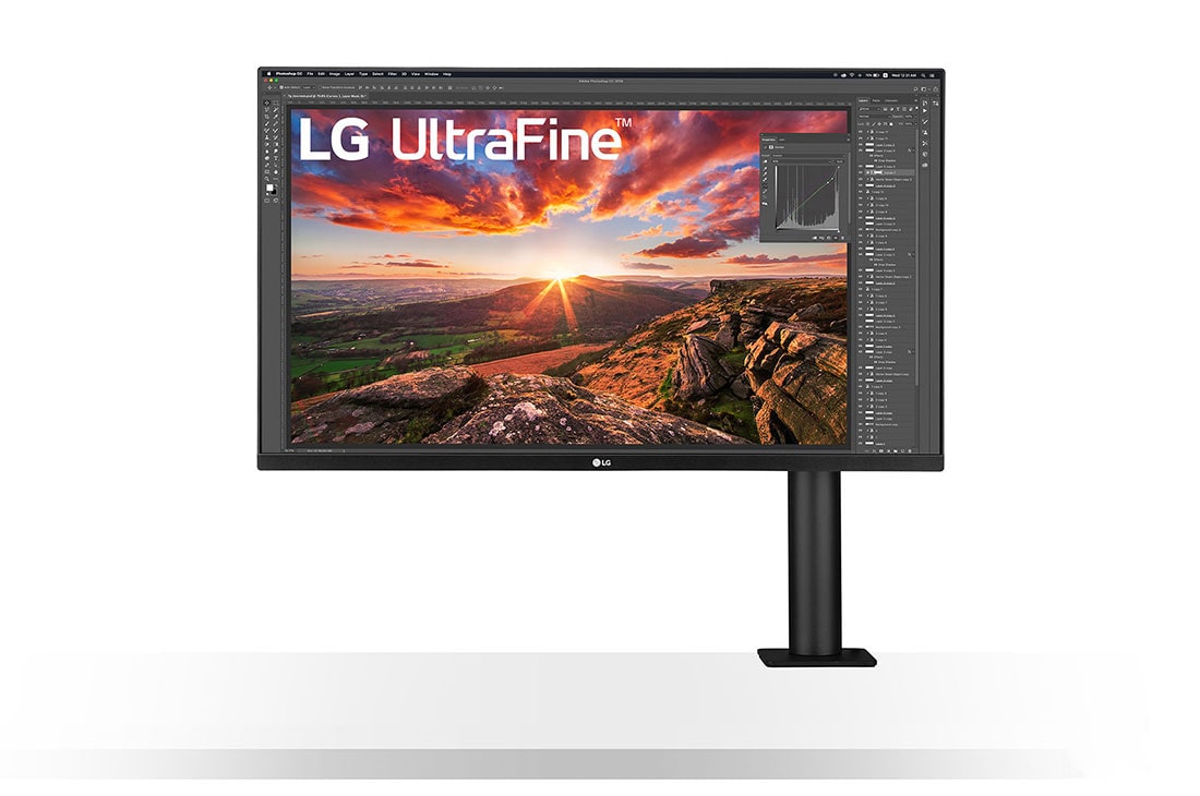 LG Moniteur 4K Ergo UltraFine? 32'' | IPS 16:9e | Résolution UHD 4K 3840 x 2160, LG 32UN880P-B