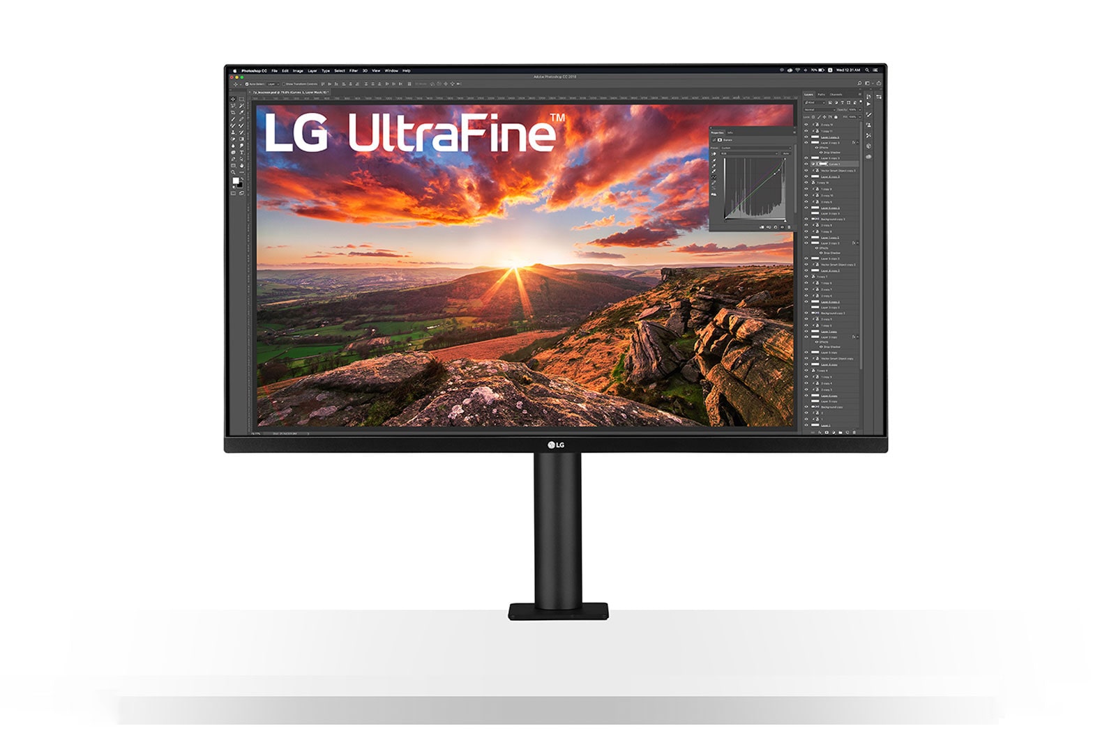 LG Moniteur 4K Ergo UltraFine? 32'' | IPS 16:9e | Résolution UHD 4K 3840 x 2160, LG 32UN880P-B