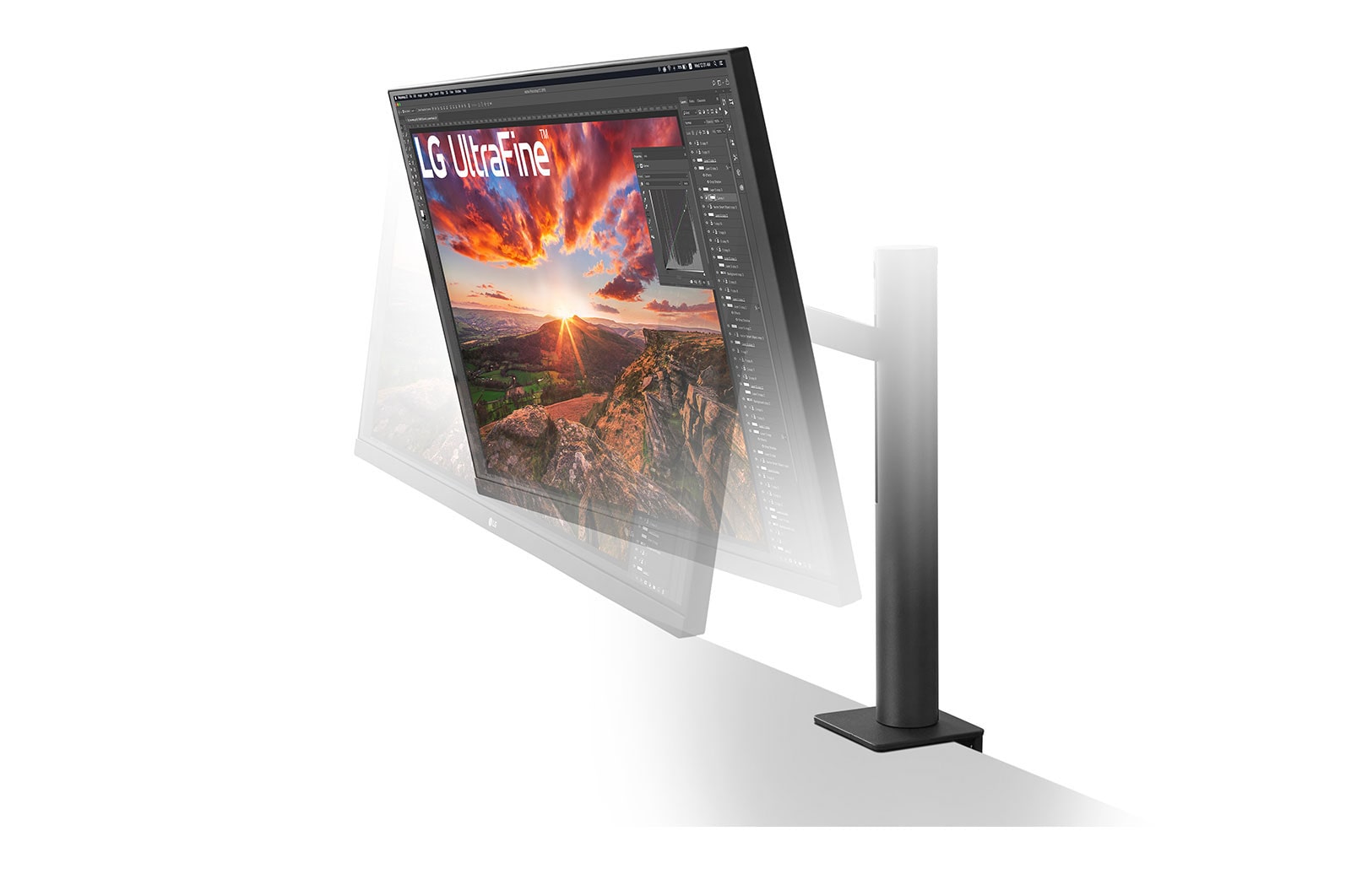 LG Moniteur 4K Ergo UltraFine? 32'' | IPS 16:9e | Résolution UHD 4K 3840 x 2160, LG 32UN880P-B