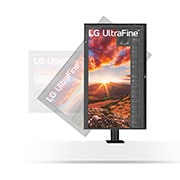 LG Moniteur 4K Ergo UltraFine? 32'' | IPS 16:9e | Résolution UHD 4K 3840 x 2160, LG 32UN880P-B