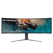 Vue avant de 49&#39;&#39; (123.8 cm) | Moniteur gaming incurvé VA 32/9ème | Résolution Dual QHD 5120 x 1440 LG 49GR85DC-B