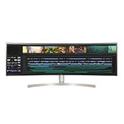 LG 49'' (124 cm) | Moniteur incurvé LED IPS 32/9ème | Résolution Dual QHD 5120 x 1440, LG 49WL95CP-W