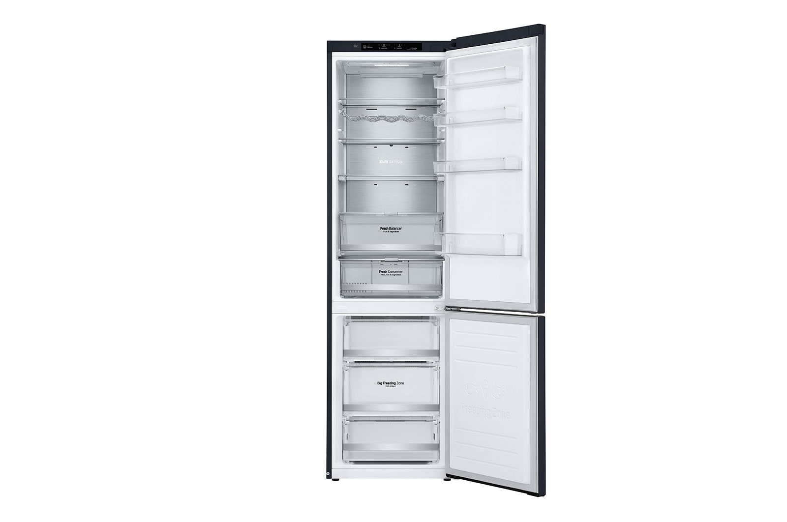 LG Réfrigérateur combiné | Compresseur Inverter Linear | Door Cooling+? | Grade A | 384L | 35 dB(B), LG GBB92MCBAP