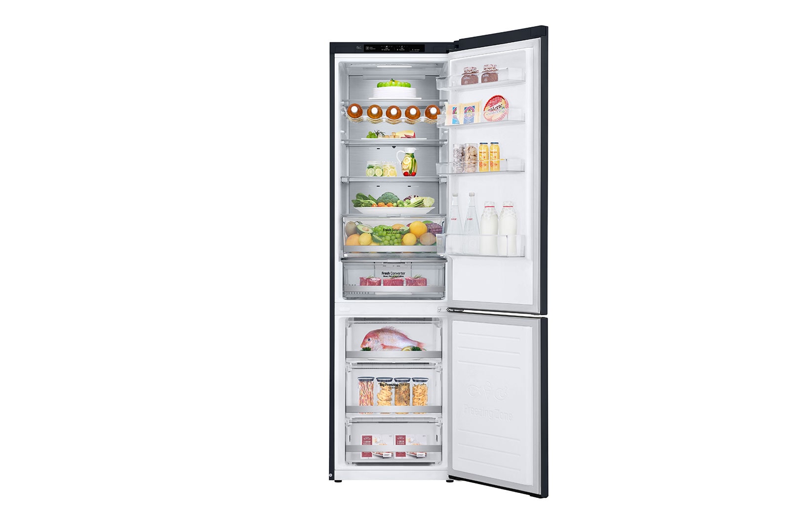 LG Réfrigérateur combiné | Compresseur Inverter Linear | Door Cooling+? | Grade A | 384L | 35 dB(B), LG GBB92MCBAP