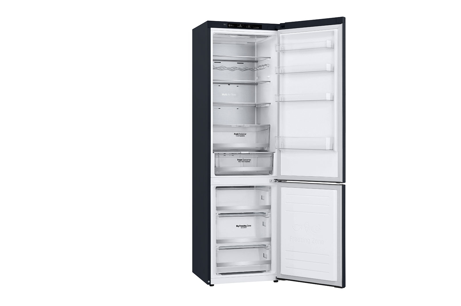LG Réfrigérateur combiné | Compresseur Inverter Linear | Door Cooling+? | Grade A | 384L | 35 dB(B), LG GBB92MCBAP