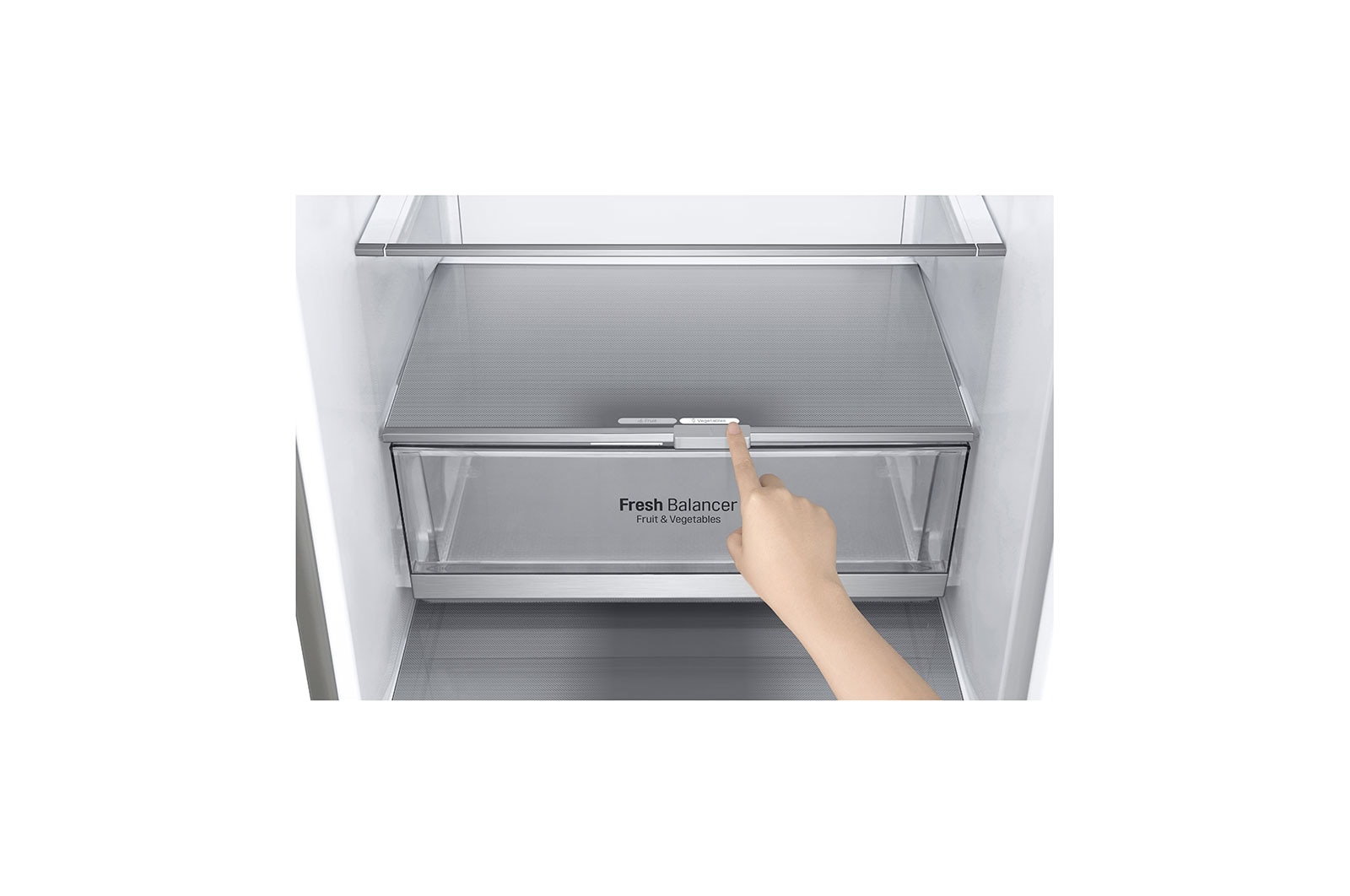 LG Réfrigérateur combiné 384L | Total No Frost | Compresseur Linéaire Inverter | D | écran tactile Metal | Moist Balance Crisper | Fresh Converter, LG GBB92STAXP