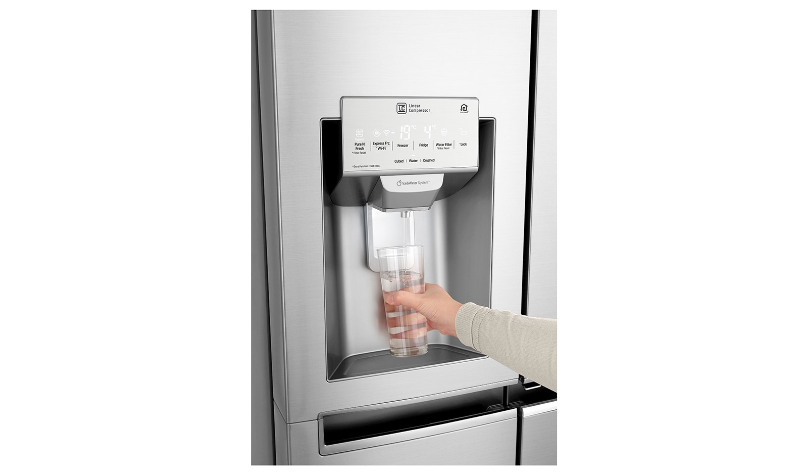 LG Réfrigérateur Américain | InstaView Door-in-Door ? | 625L | Compresseur Linéaire | Total No Frost | Wi-Fi | F, LG GSK6676SC