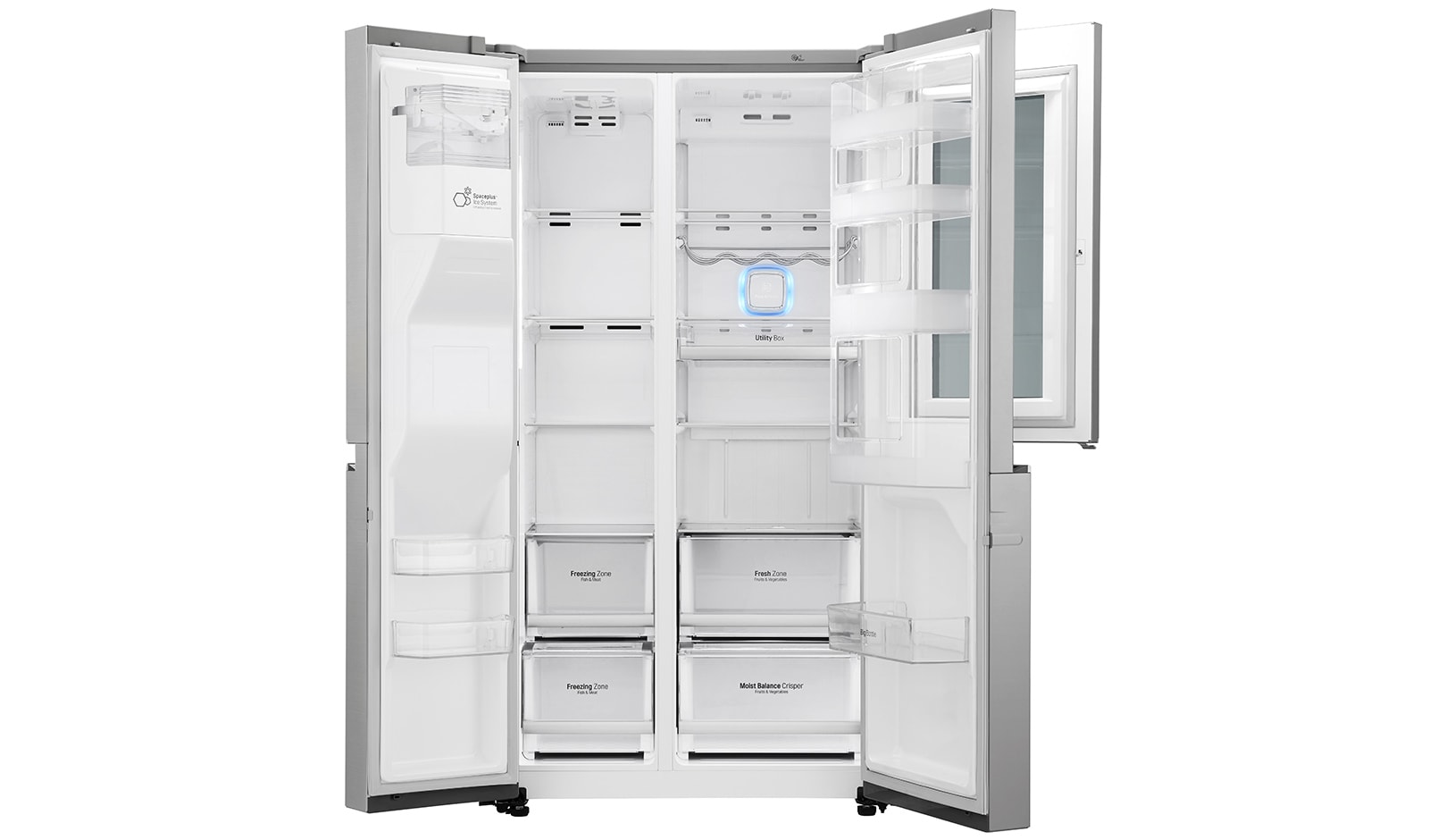 LG Réfrigérateur Américain | InstaView Door-in-Door ? | 625L | Compresseur Linéaire | Total No Frost | Wi-Fi | F, LG GSK6676SC