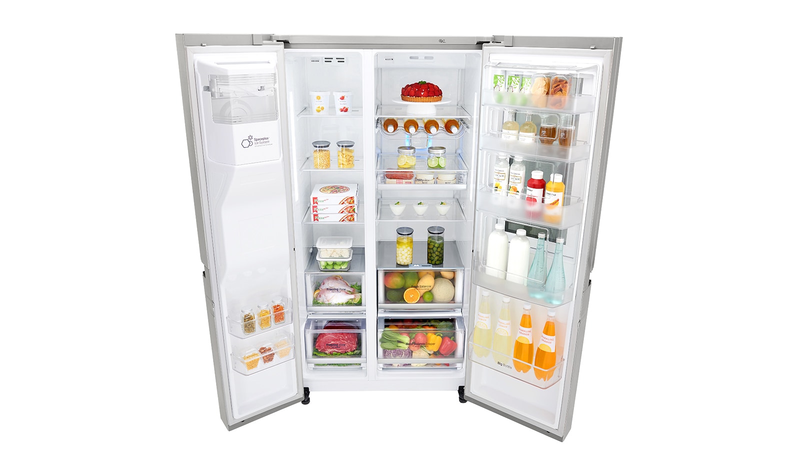 LG Réfrigérateur Américain | InstaView Door-in-Door ? | 625L | Compresseur Linéaire | Total No Frost | Wi-Fi | F, LG GSK6676SC