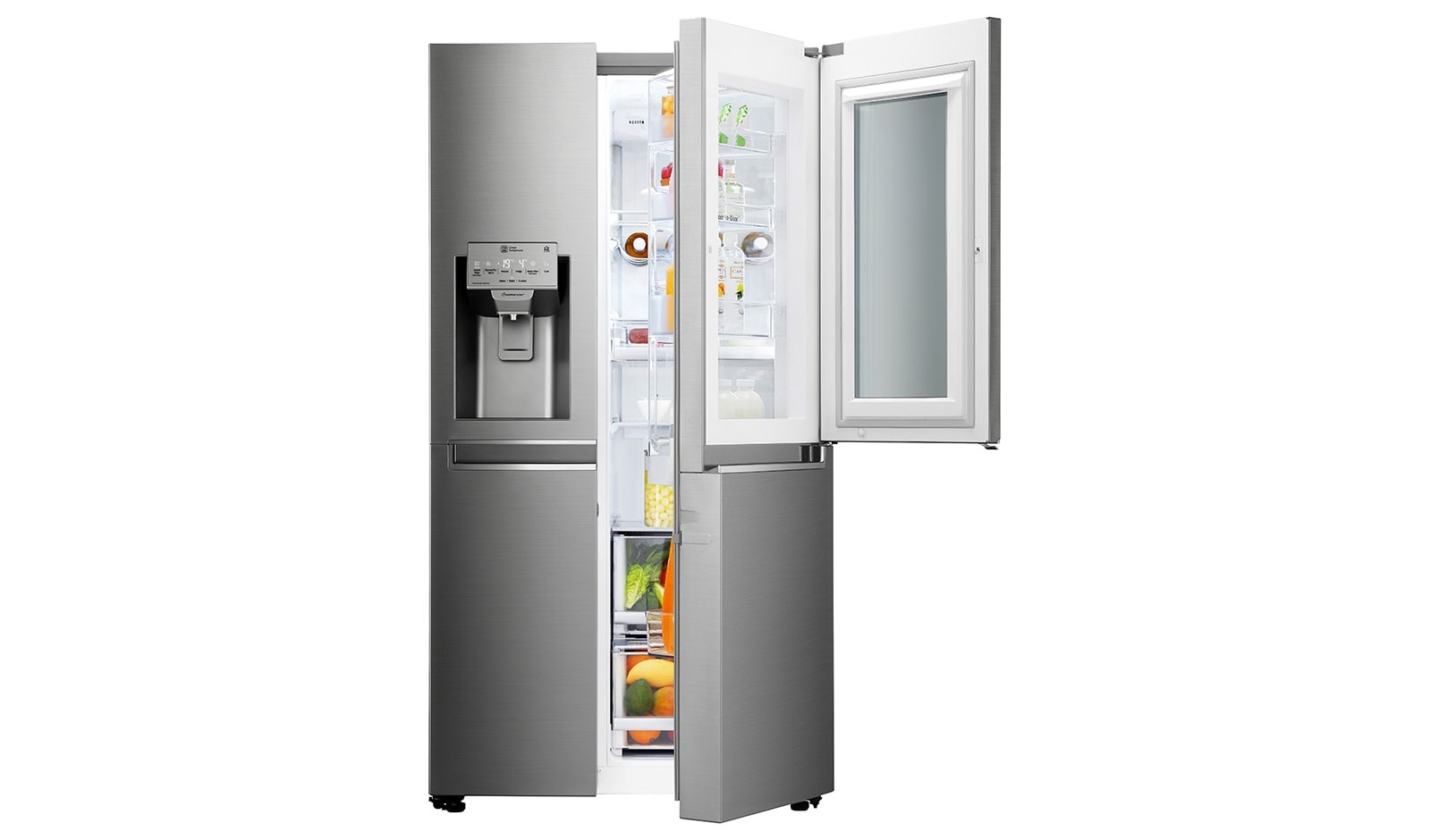 LG Réfrigérateur Américain | InstaView Door-in-Door ? | 625L | Compresseur Linéaire | Total No Frost | Wi-Fi | F, LG GSK6676SC