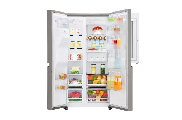 LG Réfrigérateur Américain | InstaView Door-in-Door ? | 625L | Compresseur Linéaire | Total No Frost | Wi-Fi | F, LG GSK6676SC
