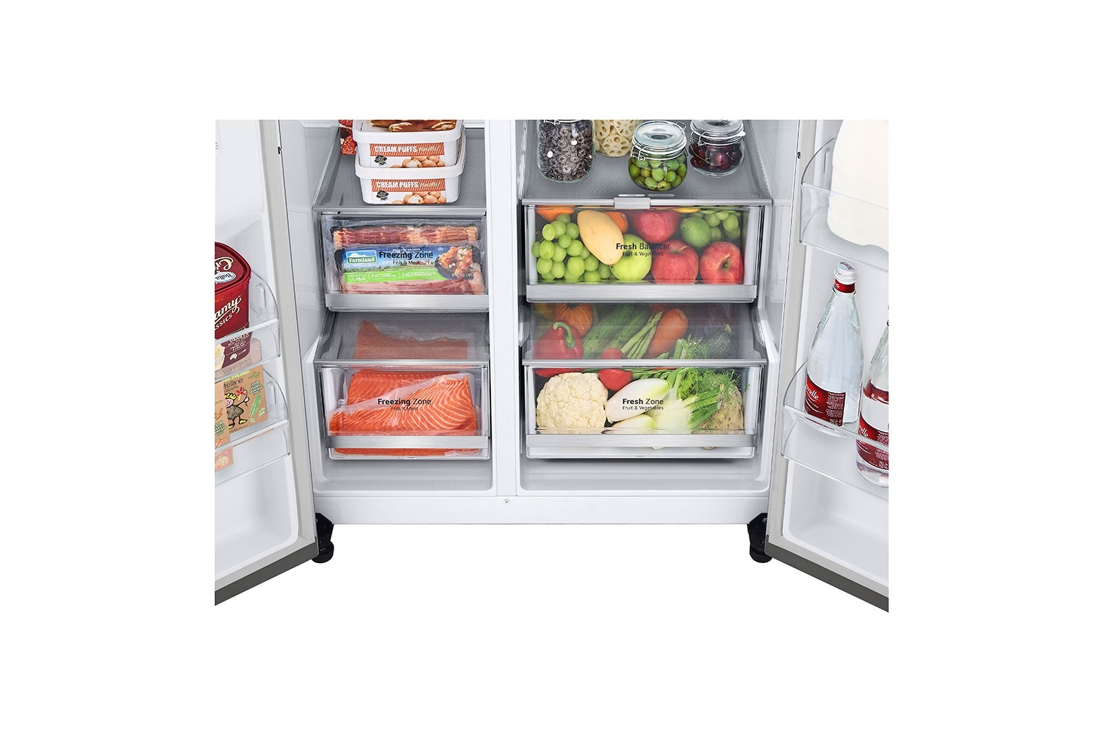 LG Réfrigérateur Américain | 635L | Instaview, LG GSXV80PZLE