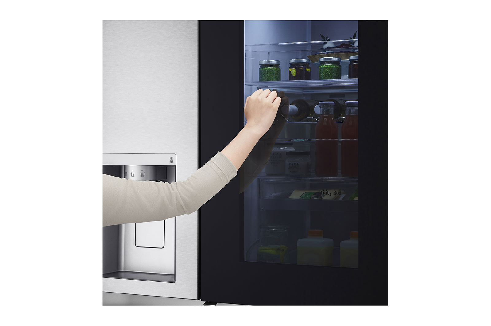 LG Réfrigérateur Américain | 635L | InstaView?, LG GSXV90BSAE