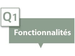 La zone de texte indique ? Fonctionnalités ?.