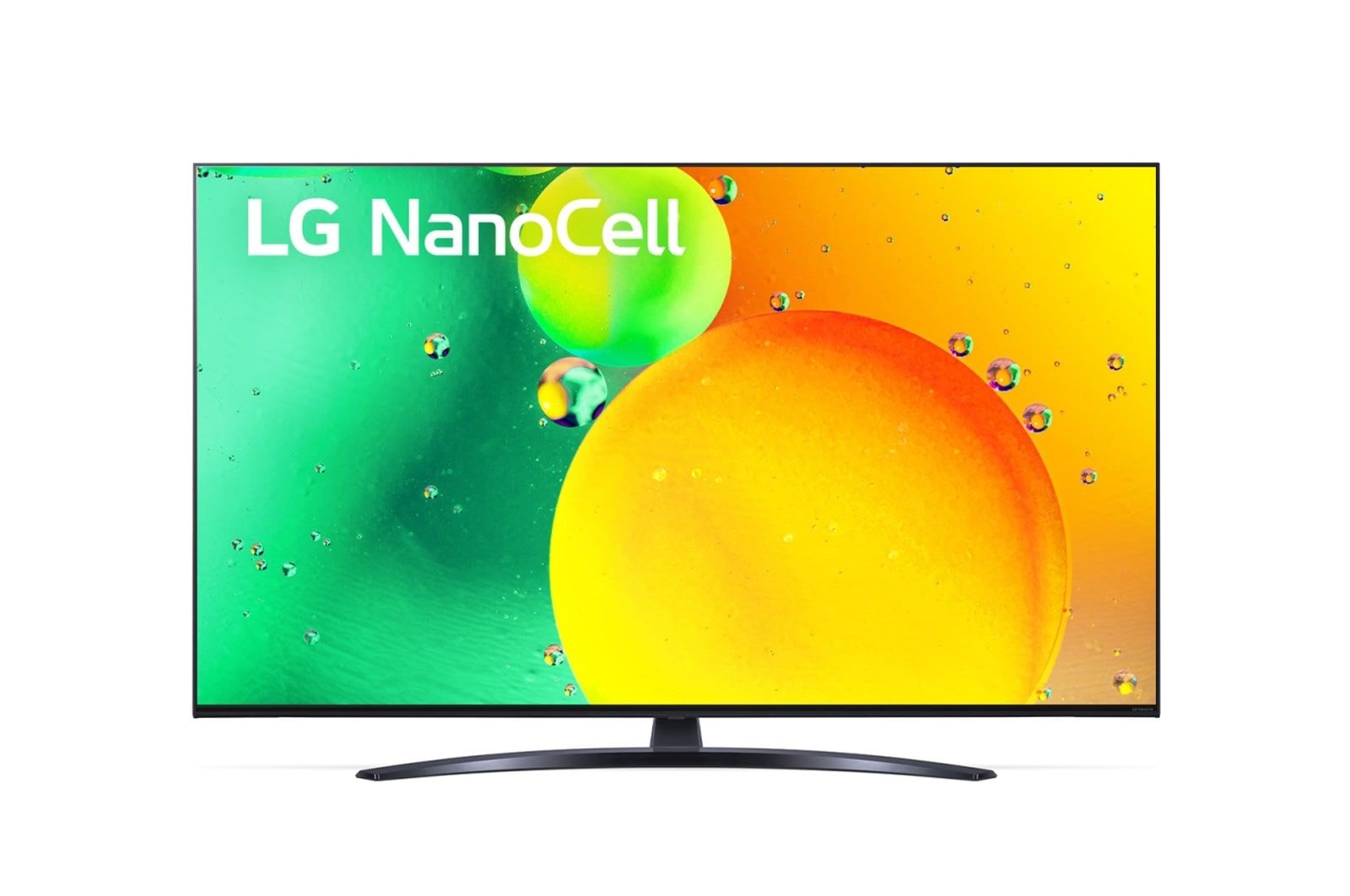 Une vue avant du téléviseur LG NanoCell
