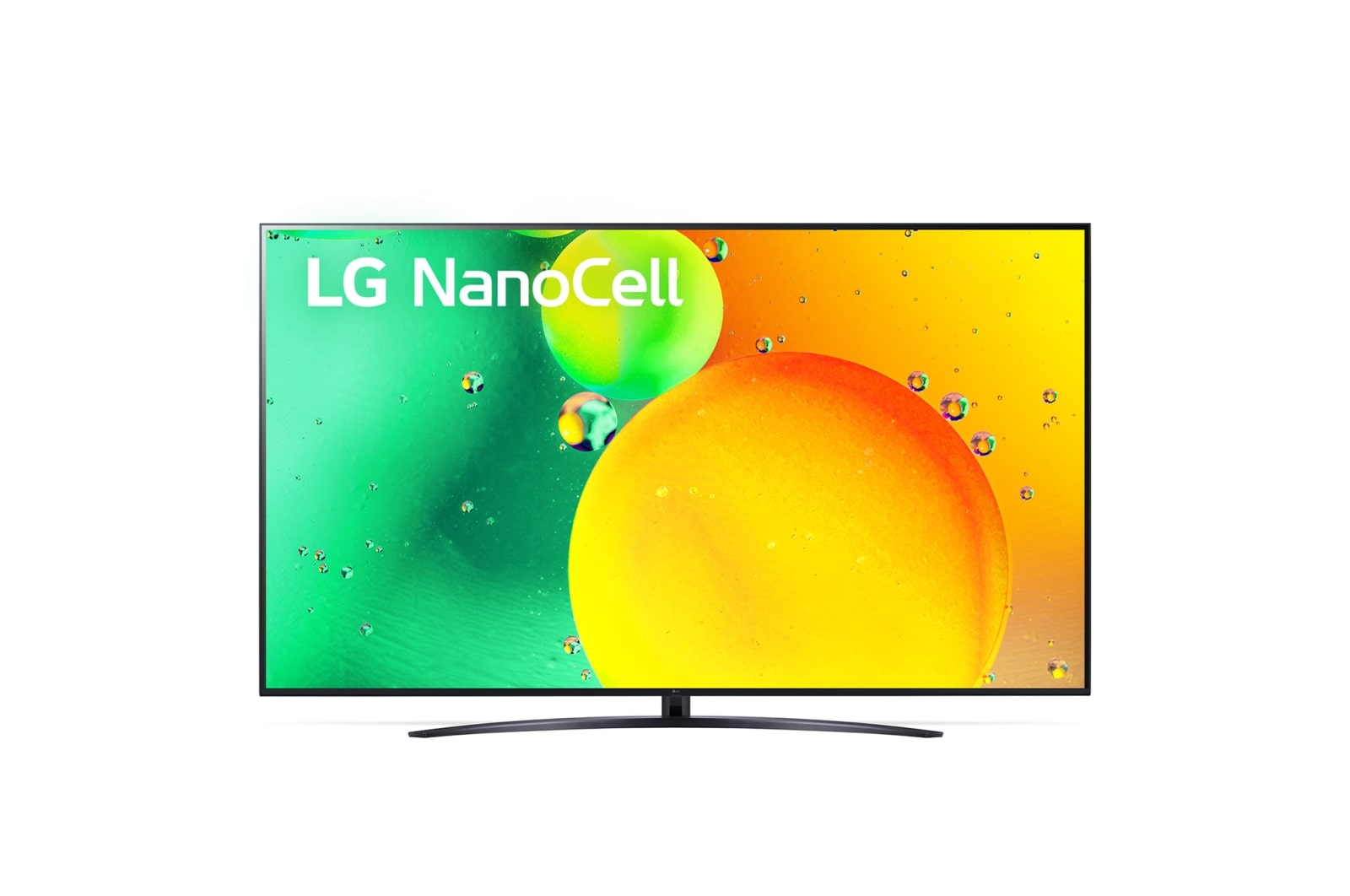 Une vue avant du téléviseur LG NanoCell