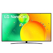 Une vue avant du téléviseur LG NanoCell