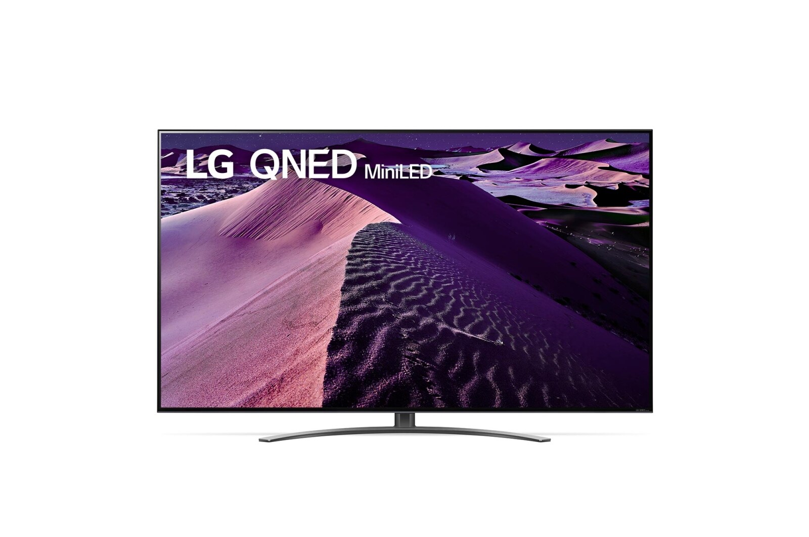 Vue avant de  TV LG QNED MiniLED | 2022 | 86&#39;&#39; (218 cm) | UHD | Processeur α7 Gen5 AI LG 86QNED866QA