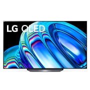 Vue de face avec LG OLED evo Gallery Edition à l’écran