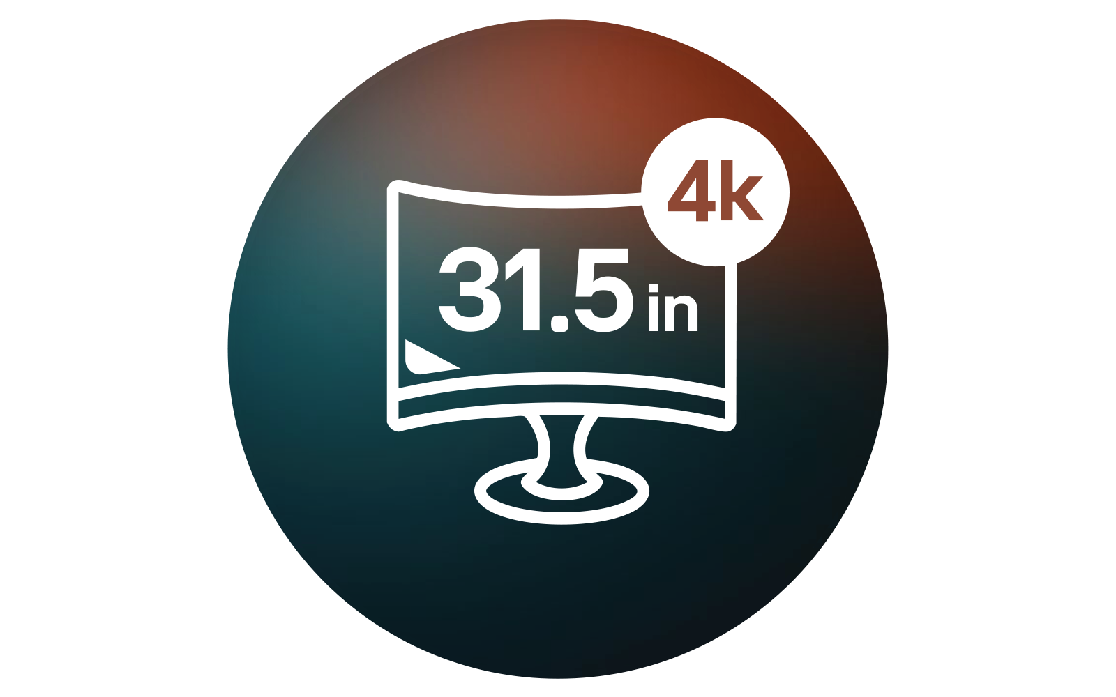 31.5 inch 4k monitor icon