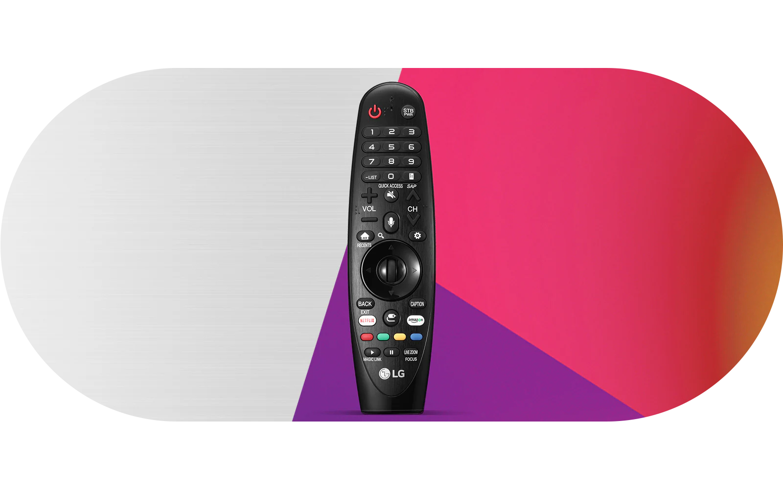 LG Remote met AI Experience, opgenomen in LG AI TV's, omvat toegang tot een chatbot, conci?rge en een aangepast profiel.