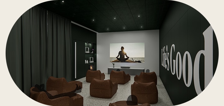 The spaces of  community room