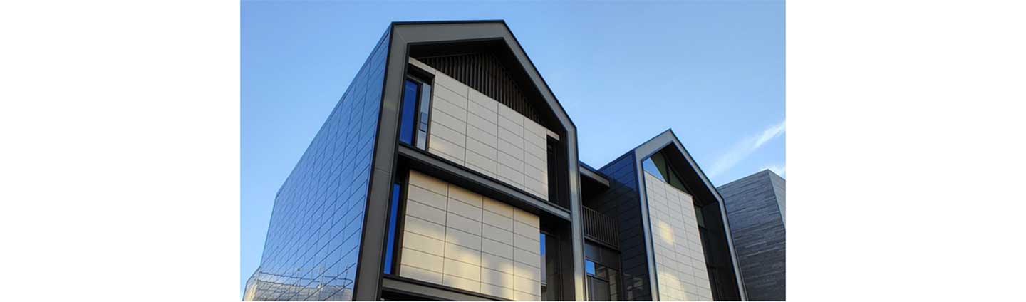  The front of the LG ThinQ Home in Pangyo, Korea, which is fully equipped with the company’s most cutting-edge technologies.