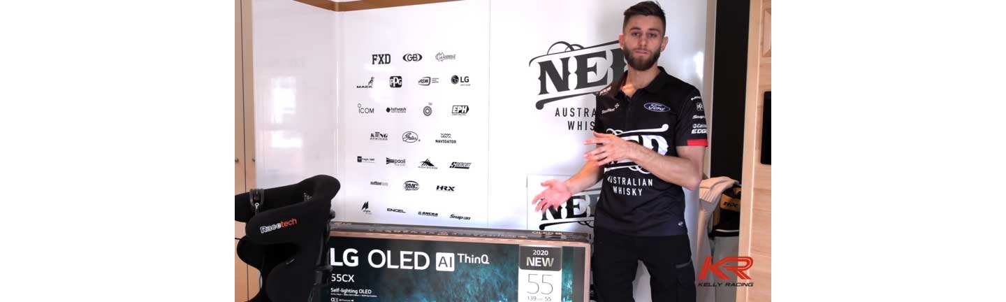 Andre Heimgartner of the Kelly Racing Team explains how LG OLED TV model 55CX helps him become a better racer during virtual racing contests
