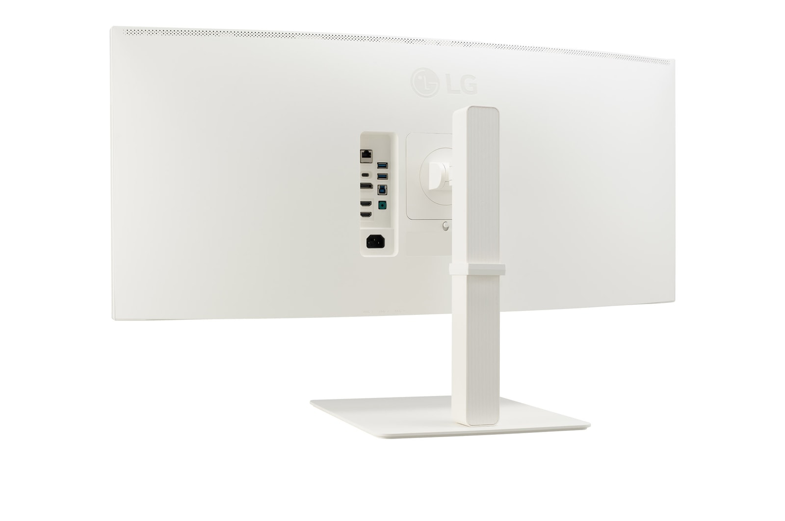 38WR85QC UltraWide? 弧形顯示器後透視圖