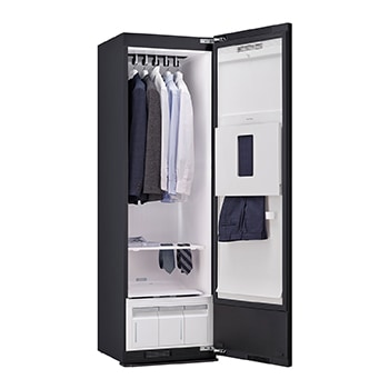right side open with clothes