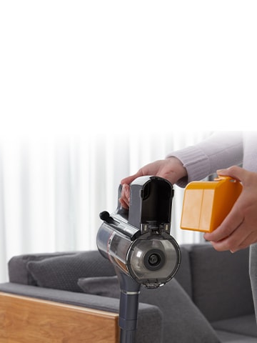 This is a picture of the LG vacuum cleaner and its accessory.