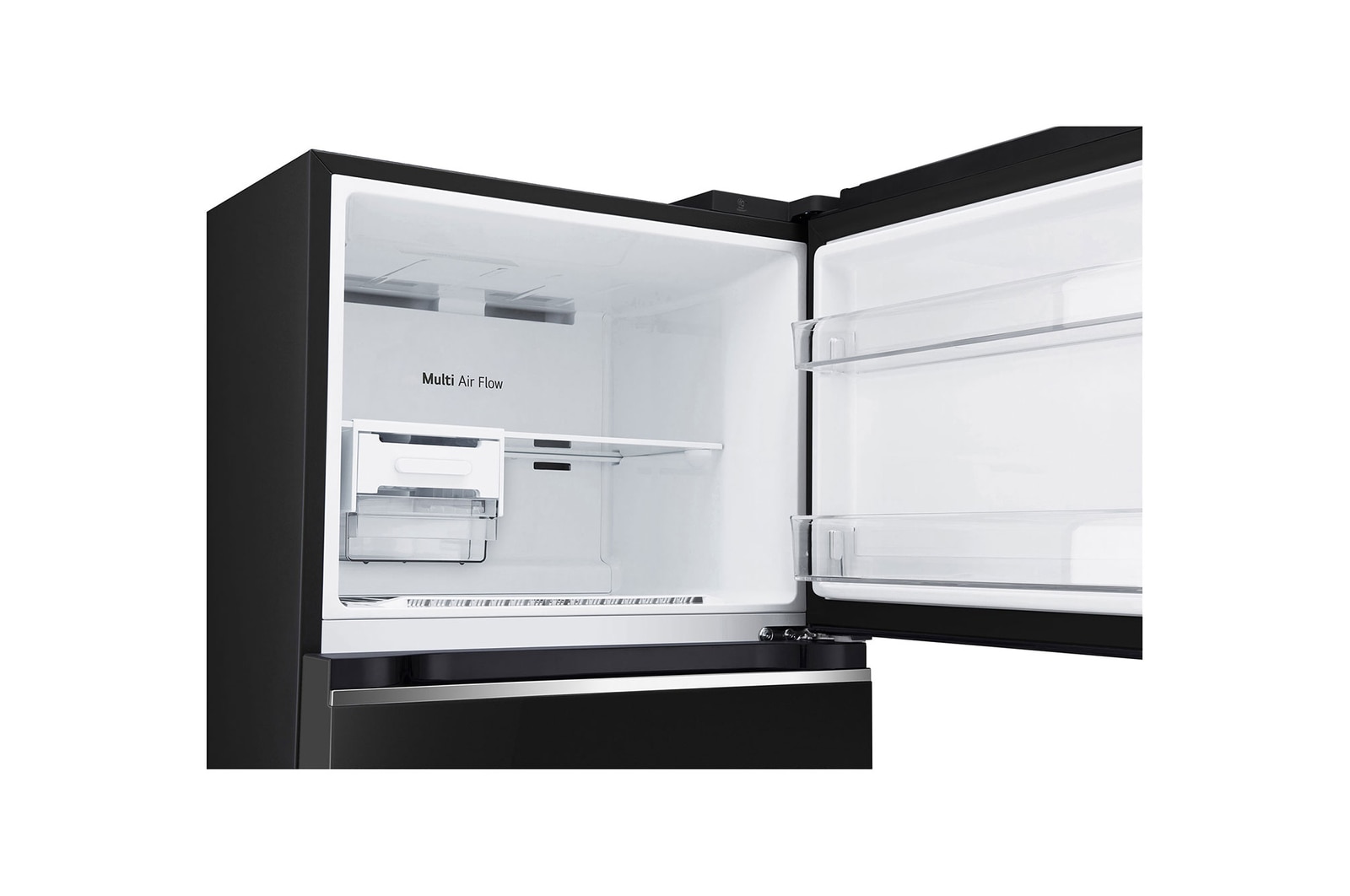 detailed view of the freezer