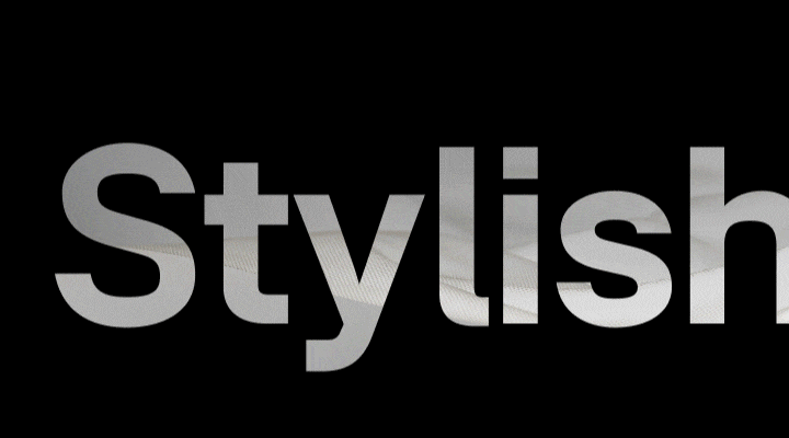 Typo animation of the word Stylish	